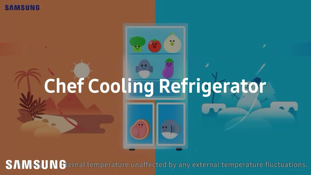 Precise Chef Cooling refrigerator: Precise Chef Cooling motion graphic | Samsung
